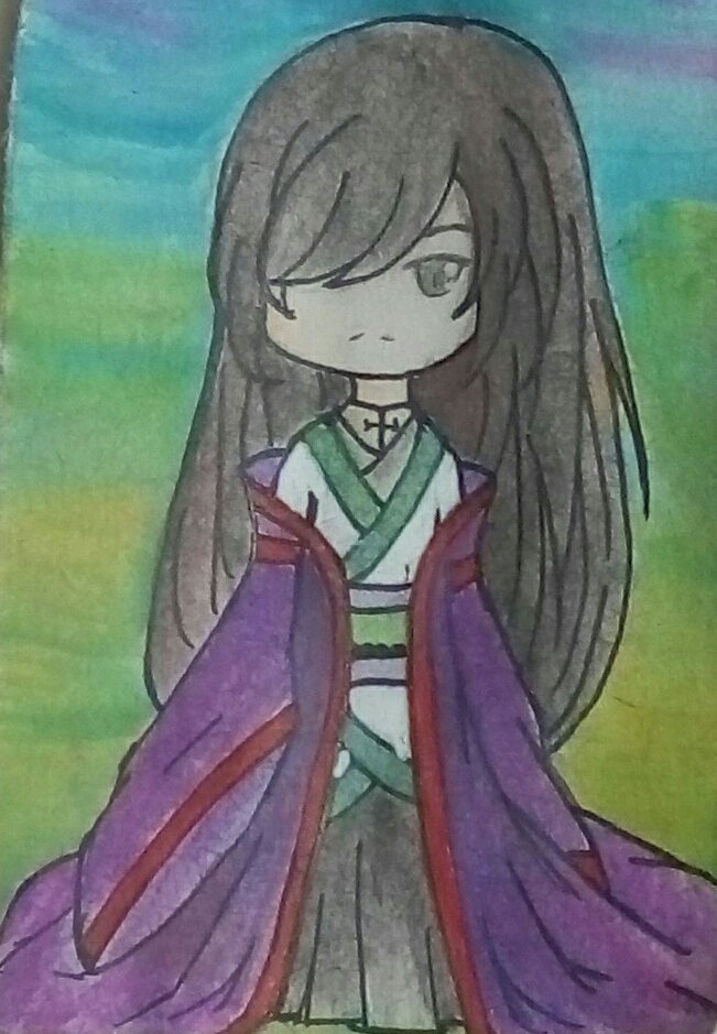 丢个自己画的人物