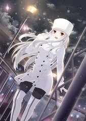 银发的少女